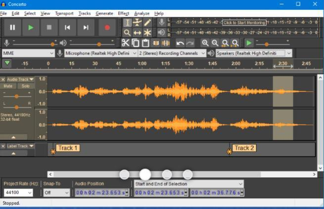 Audio editing tools